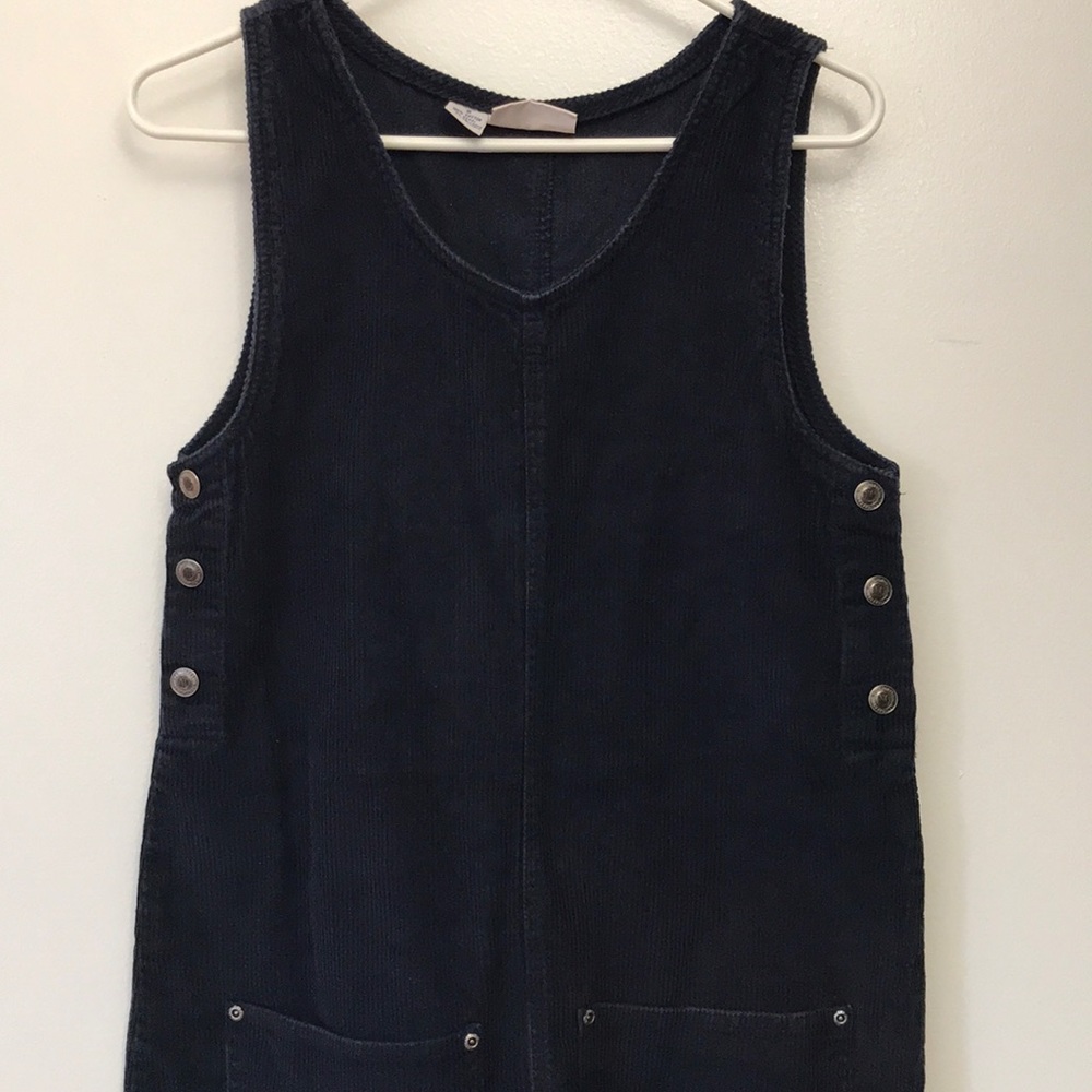 Navy blue corduory dress